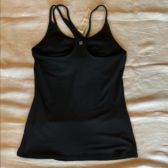 Sleek Black Strappy Tank Top - Picture 3 of 10